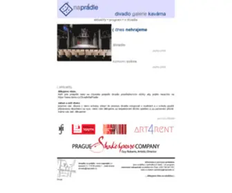 Napradle.cz(Divadlo, galerie, kavárna) Screenshot