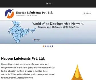 Napsonlubricant.com(Manufacturer of Engine Oil & Automotive Oil) Screenshot