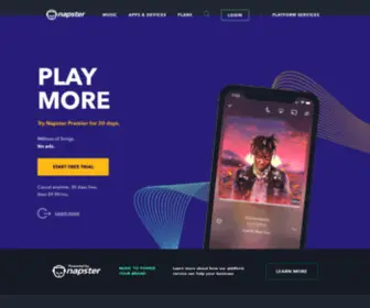 Napster.jp(Home) Screenshot