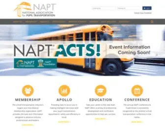 Napt.org(National Association for Pupil Transportation) Screenshot