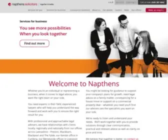 Napthens.co.uk(Award Winning North West Solicitors) Screenshot