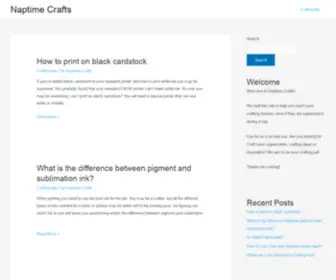 Naptimecrafts.com(Naptime Crafts) Screenshot