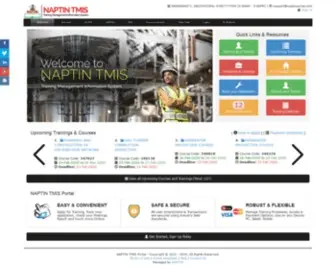 Naptinportal.com.ng(NAPTIN TMIS Portal) Screenshot