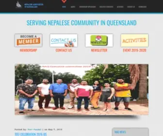 Naq.org.au(SERVING NEPALESE COMMUNITY IN QUEENSLAND) Screenshot