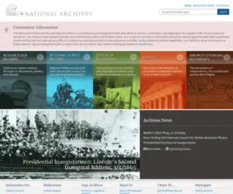 Nara.gov(National Archives) Screenshot