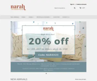 Narahthedesignhouse.com(Narah-The Design House) Screenshot