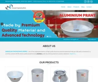 Naranjanmetals.com(Aluminium Utensils) Screenshot