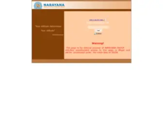 Narayanagroup.org(Narayana Org) Screenshot