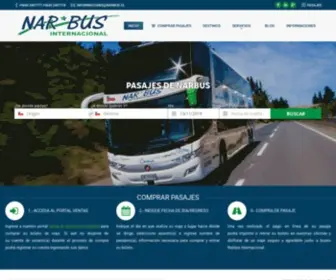 Narbus.cl(Descubre la excelencia en transporte con NarBus: Tu mejor opción en flota de buses Popup con imagen de cruz de cierre) Screenshot