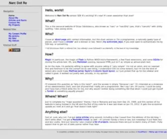 Narc.ro(Hello, world) Screenshot