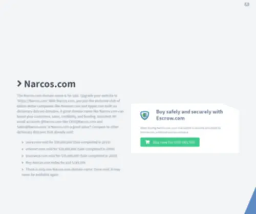 Narcos.com(Narcos) Screenshot