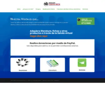 Narcoticosanonimoscr.org(Narcóticos Anónimos Costa Rica) Screenshot