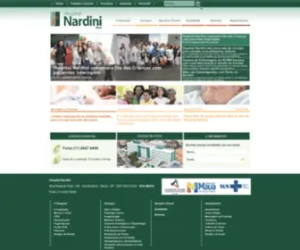 Nardini.org.br(Hospital Nardini) Screenshot