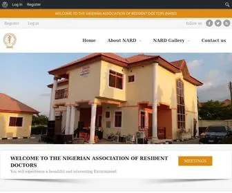 Nardnigeria.com.ng(NATIONAL ASSOCIATION OF RESIDENT DOCTORS OF NIGERIA (NARD)) Screenshot