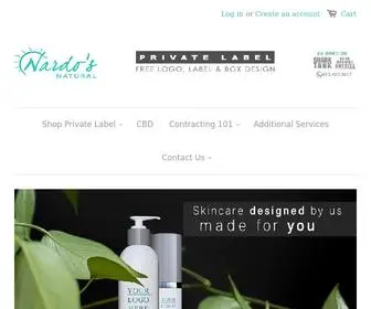 Nardosnaturalprivatelabel.com(Nardo's Natural Private Label Skincare) Screenshot