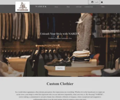 Nareek.com(Best Custom Suits) Screenshot