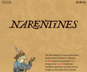 Narentines.com(Narentines NFT) Screenshot