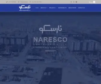 Naresco.ae(Naresco Contracting) Screenshot