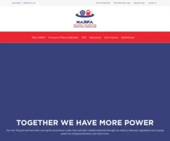 Narfa.com(Automotive Industry Trade Association) Screenshot