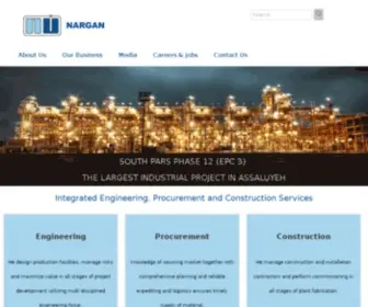 Nargan.com(Engineers & Constructors) Screenshot
