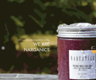 Narganics.com(Handmade Natural Skincare) Screenshot