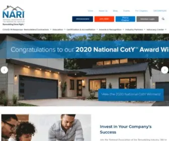 Nari.org(National Association of the Remodeling Industry) Screenshot