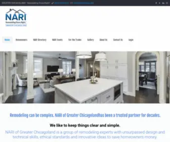 Narichicago.org(Remodeling Done Right) Screenshot