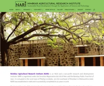 Nariphaltan.org(Nimbkar Agricultural Research Institute) Screenshot