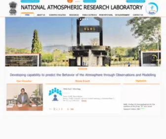 Narl.gov.in(National Atmospheric Research Laboratory) Screenshot