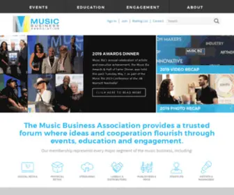 Narm.com(The Music Business Association) Screenshot