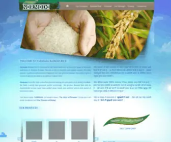 Narmadabasmatirice.com(Narmada Cereals Pvt) Screenshot