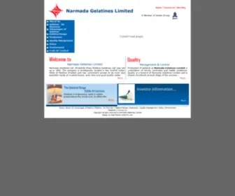 Narmadagelatines.com(Narmada Gelatines Limited) Screenshot