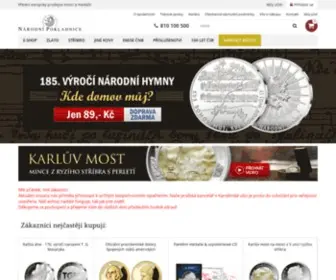 Narodnipokladnice.cz(Sběratelské pamětní mince a medaile) Screenshot