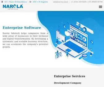 Narolainfotech.com(Agile Software Development Company USA) Screenshot