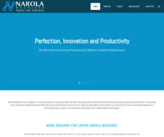 Narolamachines.com(Narola Machines) Screenshot