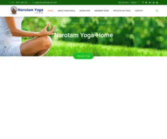 Narotamyoga.in(Learn Yoga and Meditation) Screenshot