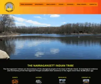 Narragansettindiannation.org(The Narragansett Indian Tribe) Screenshot