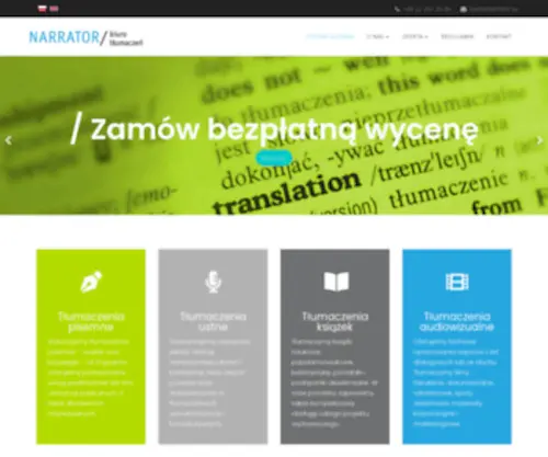 Narrator.com.pl(Biuro tłumaczeń) Screenshot