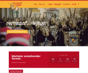 Narrenzunft-Hayingen.de(Narrenzunft Hayingen) Screenshot