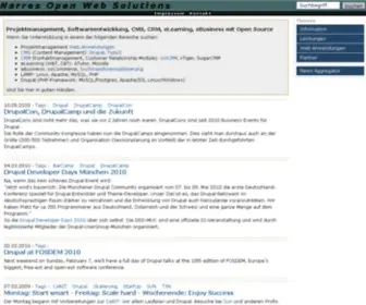 Narres.com(Narres Open Web Solutions) Screenshot