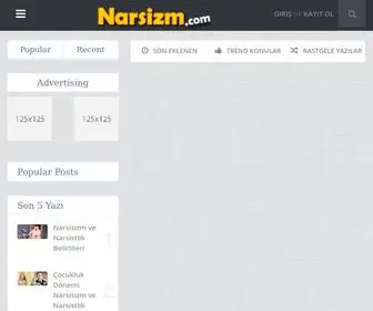 Narsizm.com(Narsist neden olur) Screenshot