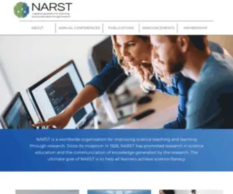 Narst.org(Front Page) Screenshot