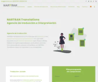 Nartran.com(Empresa / Agencia de traducción e interpretación) Screenshot