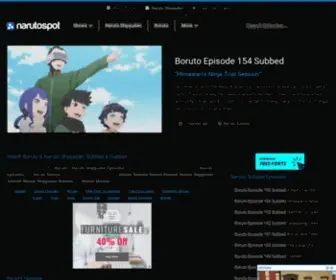 Naruspot.com(Watch Naruto Shippuden Episodes Subbed and Dubbed) Screenshot