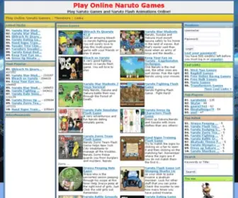 Narutokungames.com(Play Online Naruto Games) Screenshot