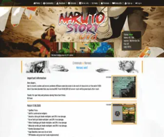 Narutostory.net(Main site of the online game server taking place in anime universe. Naruto OTS) Screenshot