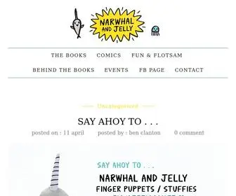 Narwhalandjelly.com(O-FISH-AL WEB PAGE OF THE NARHWAL AND JELLY BOOKS) Screenshot