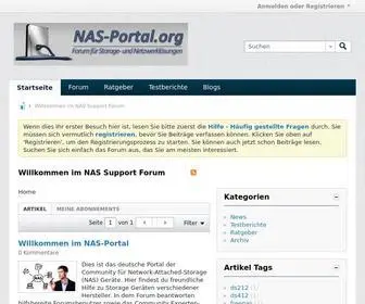 Nas-Portal.org(Willkommen im NAS Support Forum) Screenshot