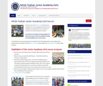 Nasaacademygirls.org(NASA Tophat Junior Academy Girls Soccer) Screenshot