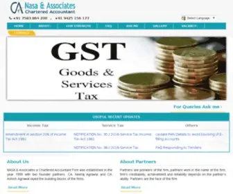 Nasaassociates.com(Tax Auditor in India) Screenshot